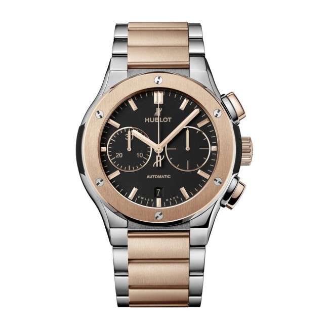 Hublot Classic Fusion Chronograph Titanium King Gold Bracelet Men's Watch 520.NO.1180.NO