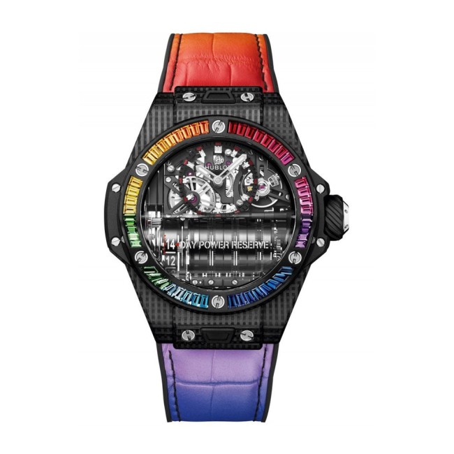 Hublot Big Bang MP-11 Power Reserve 14 Days 3D Carbon Rainbow Men's Watch 911.QD.0123.LR.4099