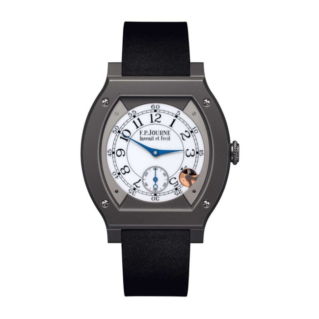 F.P.Journe 40mm élégante 48 Titalyt Men's Watch Black strap Titanium