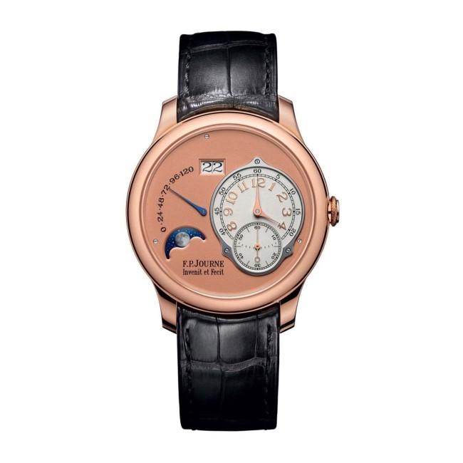 F.P.Journe 40mm Lune Men's Watch Black strap Red Gold