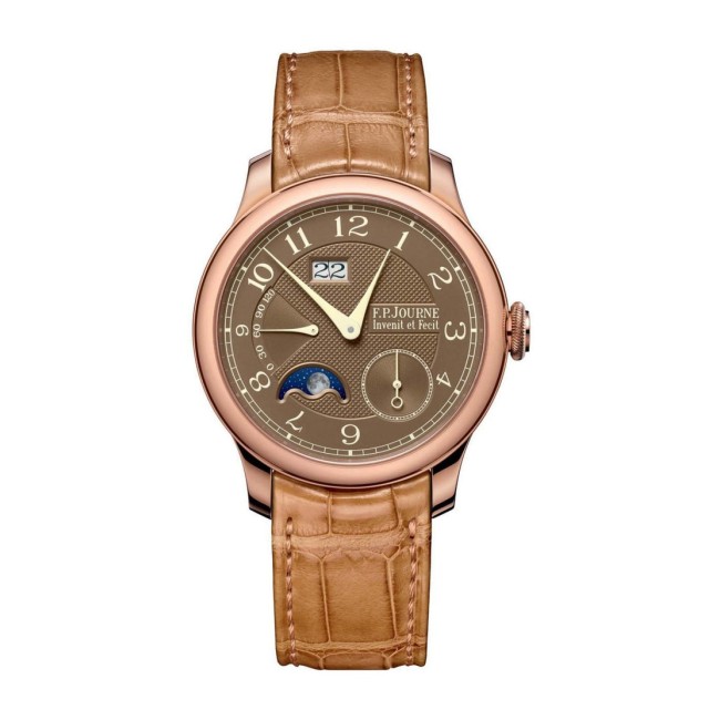 F.P.Journe 42mm Automatique Lune Havana Men's Watch Brown strap Red Gold