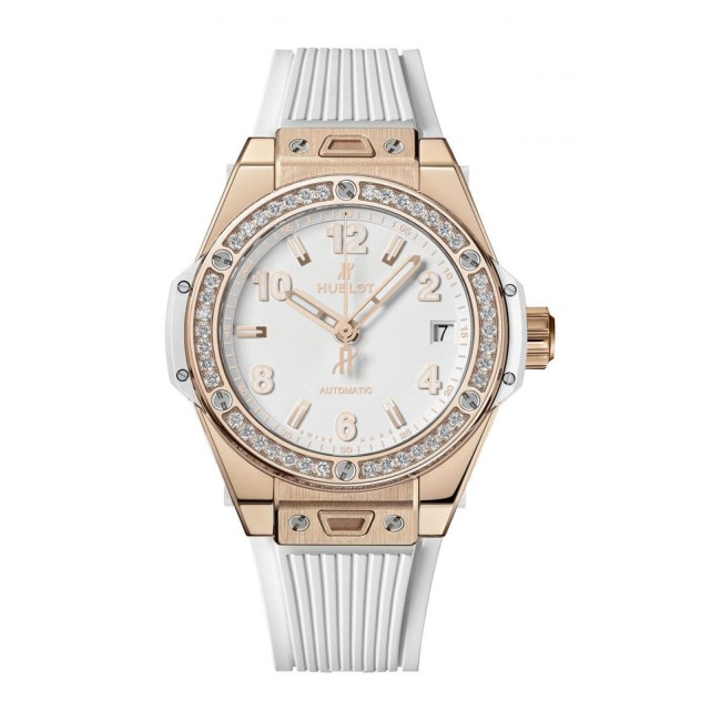 Hublot Big Bang One Click King Gold White Diamonds Woman's Watch 465.OE.2080.RW.1204