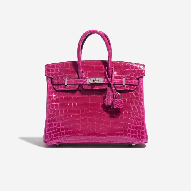 Birkin 25 Niloticus Crocodile Rose Pourpre