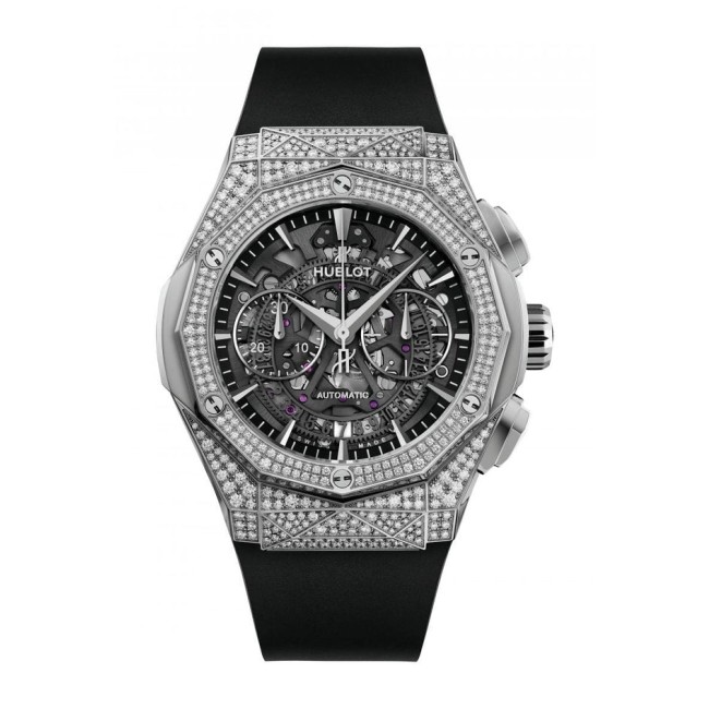 Hublot Classic Fusion Aero Chronograph Orlinski Titanium Pavé Men's Watch 525.NX.0170.RX.1704.ORL18