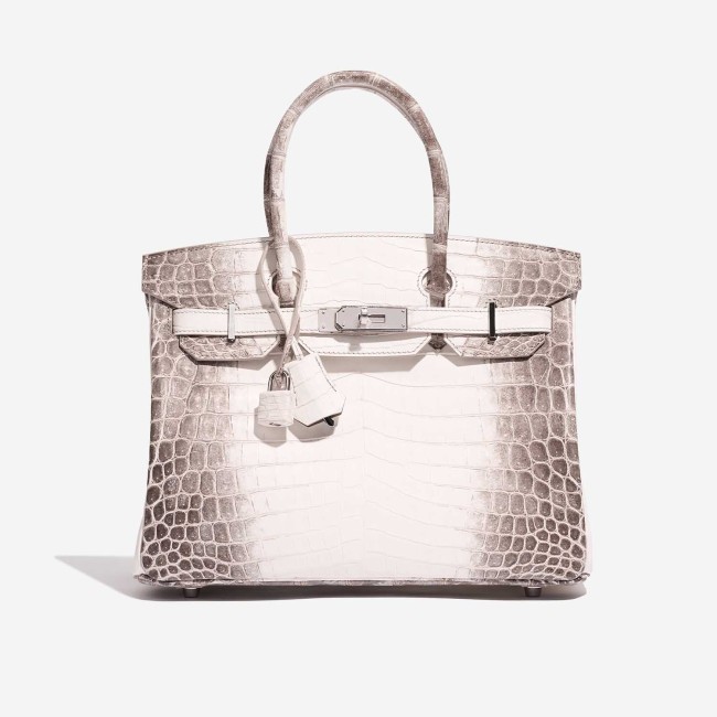 Birkin 30 Matte Alligator Himalaya Blanc