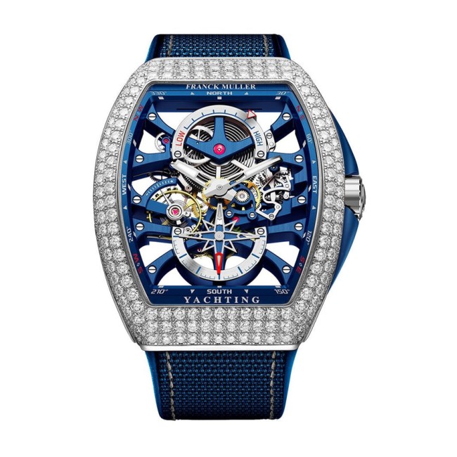 Franck Muller Vanguard Yachting Anchor Skeleton Men's Watch V 45 S6 PR SQT ANCRE FM YACHT (BL) WG