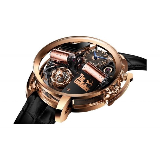 Jacob & Co Opera Godfather Musical Watch Rose Gold Men's OP110.40.AG.AB.A