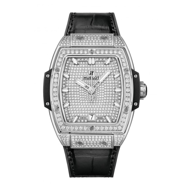 Hublot Spirit of Big Bang Titanium Full Pavé Woman's Watch 665.NX.9010.LR.1604