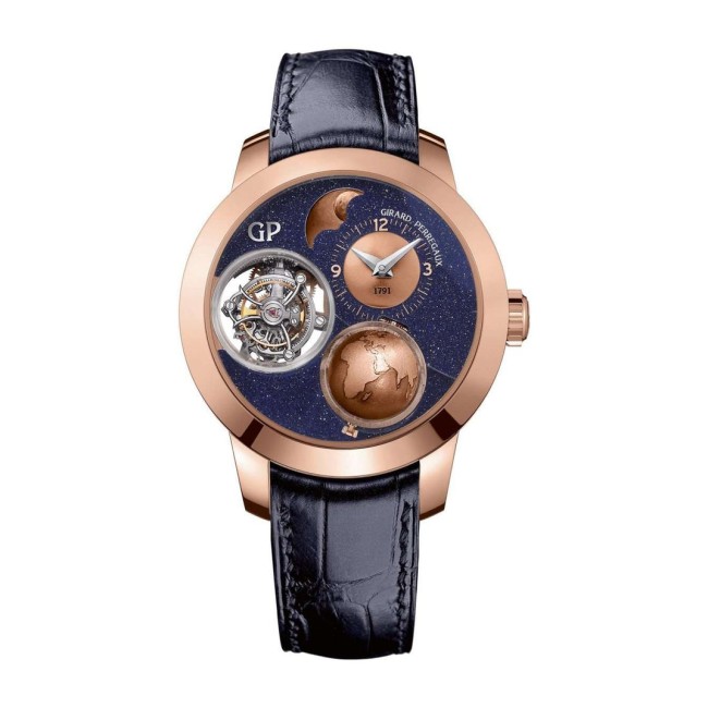 Girard-Perregaux Bridges Planetarium Tri-Axial Tourbillon Men's Watch 99290-52-451-BA4A