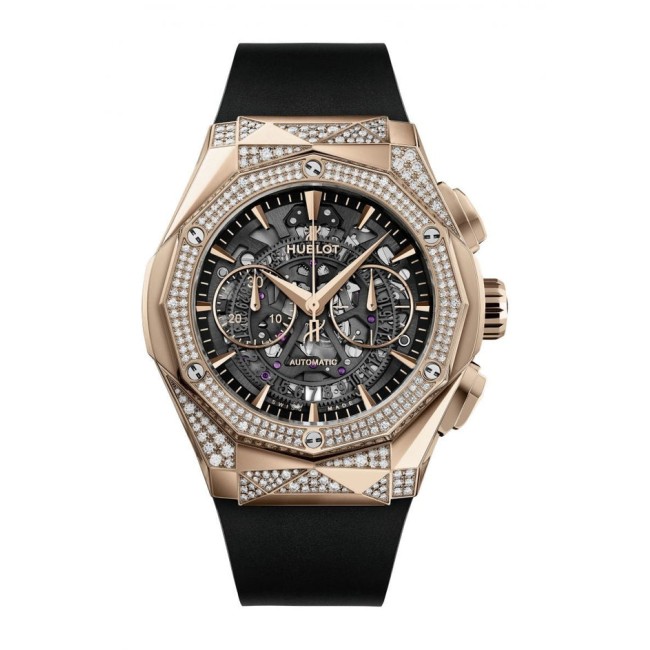 Hublot Classic Fusion Aerofusion Chronograph Orlinski King Gold Alternative Pavé Men's Watch 525.OX.0180.RX.1804.ORL19