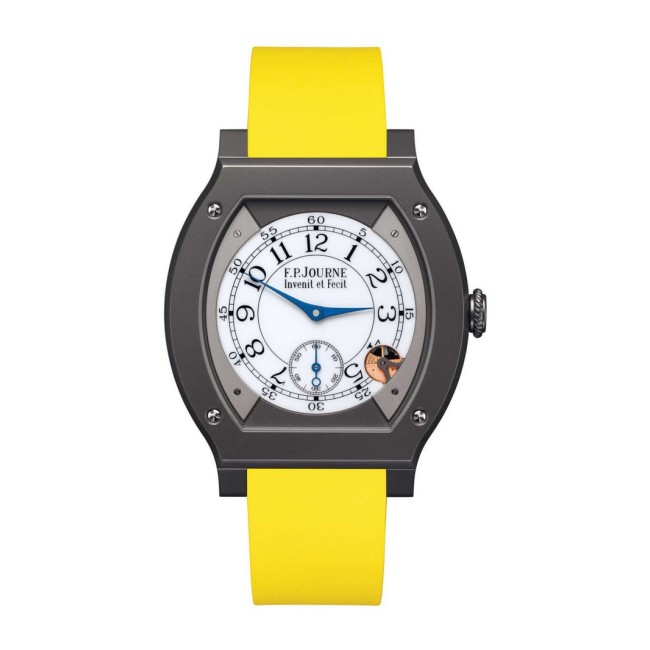 F.P.Journe 40mm élégante 48 Titalyt Men's Watch Yellow strap Titanium