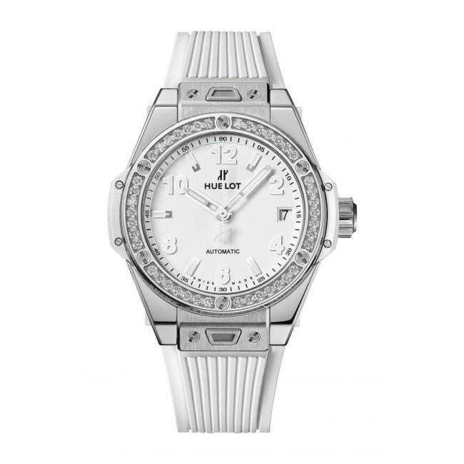 Hublot Big Bang One Click Steel White Diamonds Woman's Watch 465.SE.2010.RW.1204