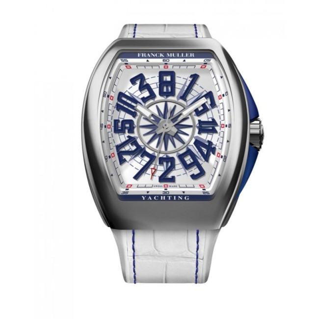 Franck Muller Vanguard Yachting Crazy Hours Men's Watch V 45 CH YACHT (BL) White Dial