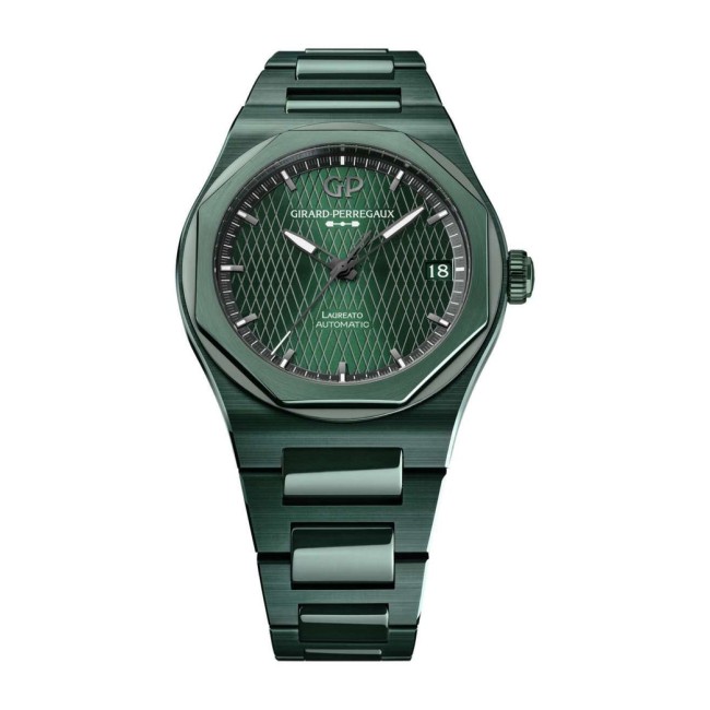 Girard-Perregaux Laureato Green Ceramic Aston Martin Edition Men's Watch 81010-32-3081-1CX