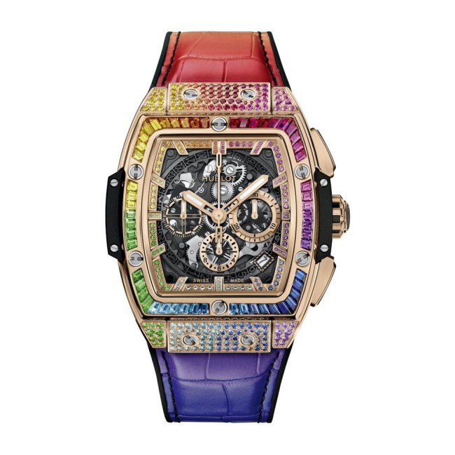 Hublot Spirit of Big Bang King Gold Rainbow Men's Watch 641.OX.0110.LR.0999