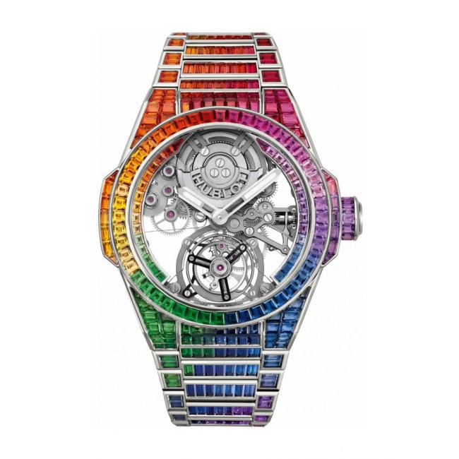 Hublot Big Bang Integral Tourbillon Rainbow Men's Watch 455.WX.9900.WX.9999