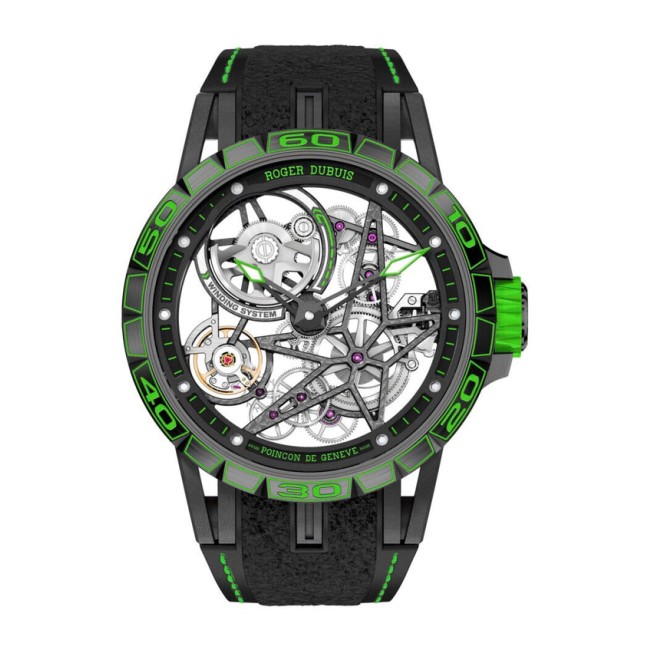 Roger Dubuis Excalibur Spider Pirelli Black DLC Titanium Men's watch RDDBEX0706