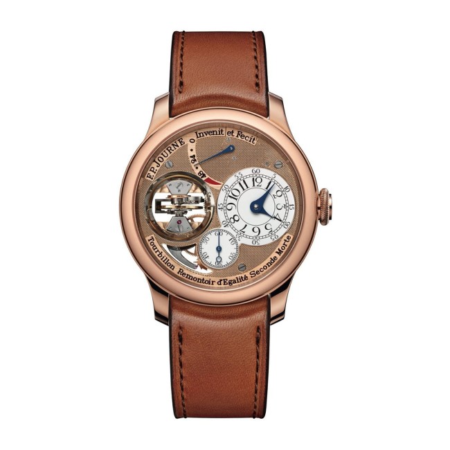 F.P.Journe 42mm Tourbillon Souverain Men's Watch Brown strap Red Gold