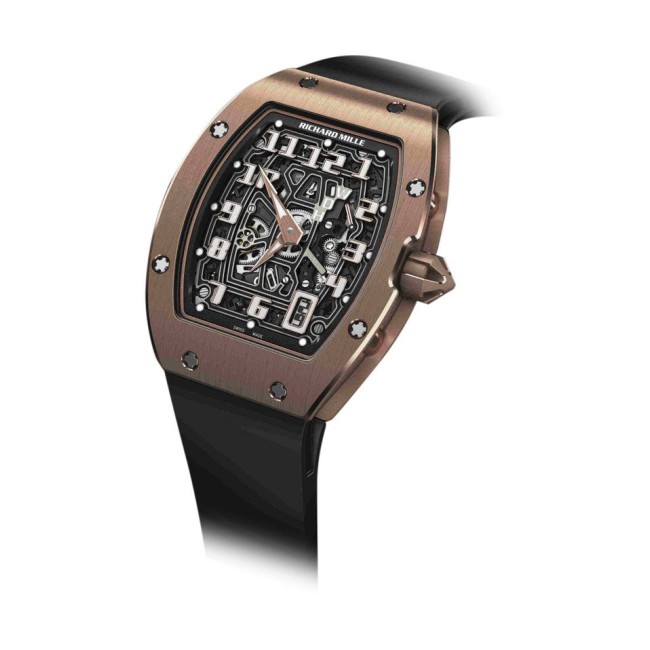 Richard Mille RM 67-01 Automatic Winding Extra Flat Men's watch Red Gold