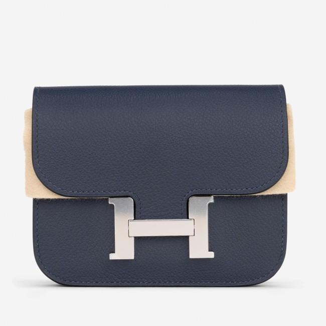 Constance Portefeuille Slim Belt Bag Evercolor Blue Nuit