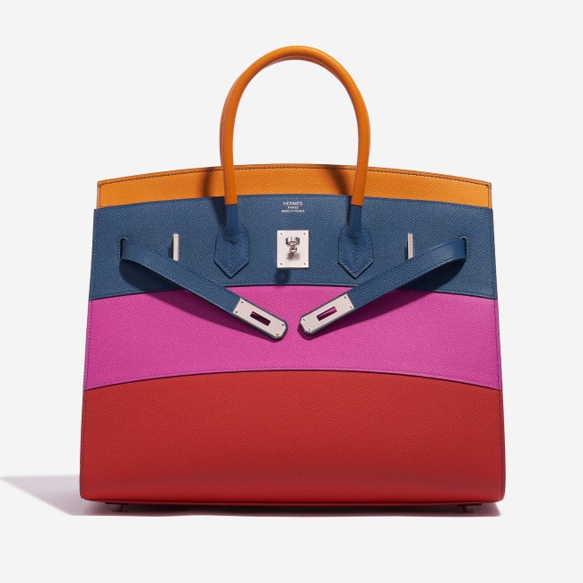 Birkin 35 Sunset Rainbow Epsom Apricot / Blue Agate / Magnolia / Rouge Casaque