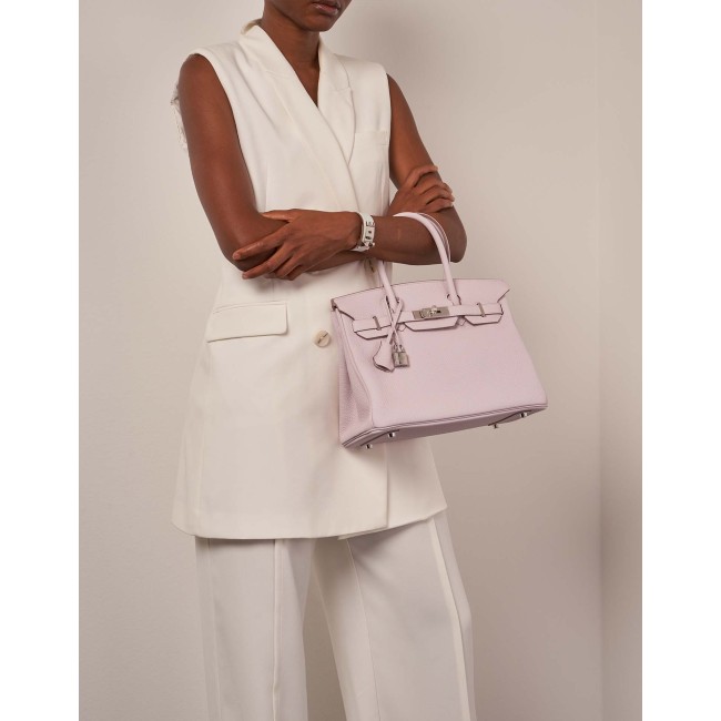 Birkin 30 Taurillon Clemence Mauve Pale