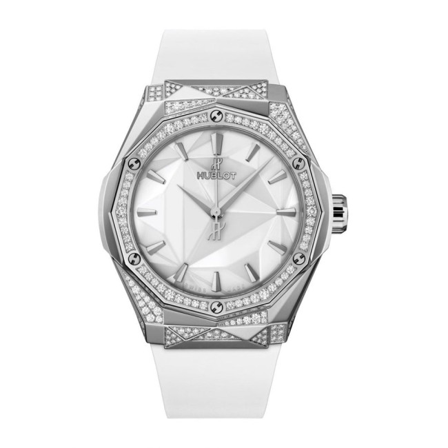 Hublot Classic Fusion Orlinski Titanium White Alternative Pavé 40mm Men's Watch 550.NS.2200.RW.1804.ORL20