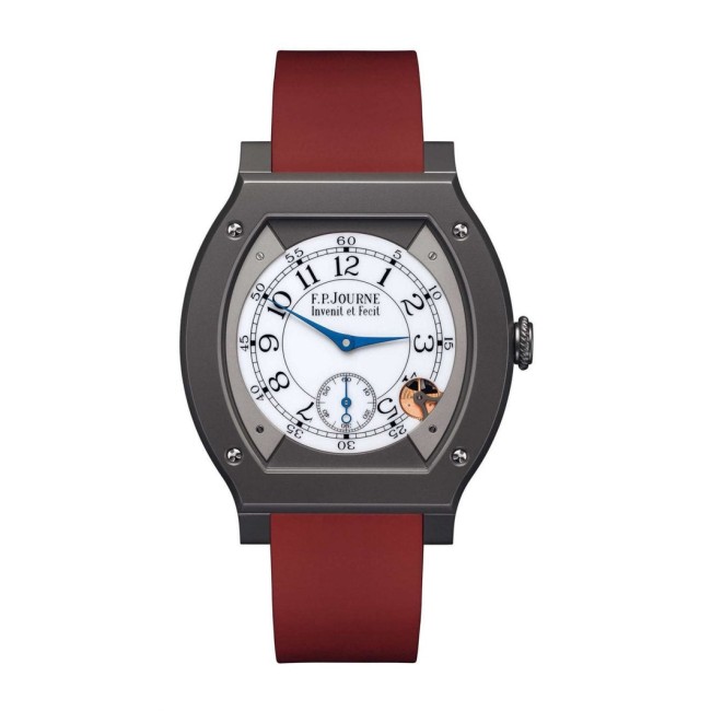 F.P.Journe 40mm élégante 48 Titalyt Men's Watch Red strap Titanium