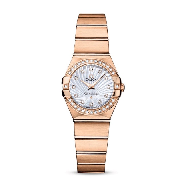 Omega Quartz 24 mm Woman's watch 123.55.24.60.55.001